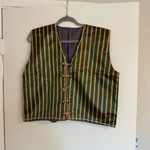 Striped Green and Orange Vest